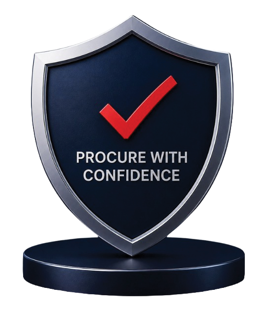 Procure with confidence shield